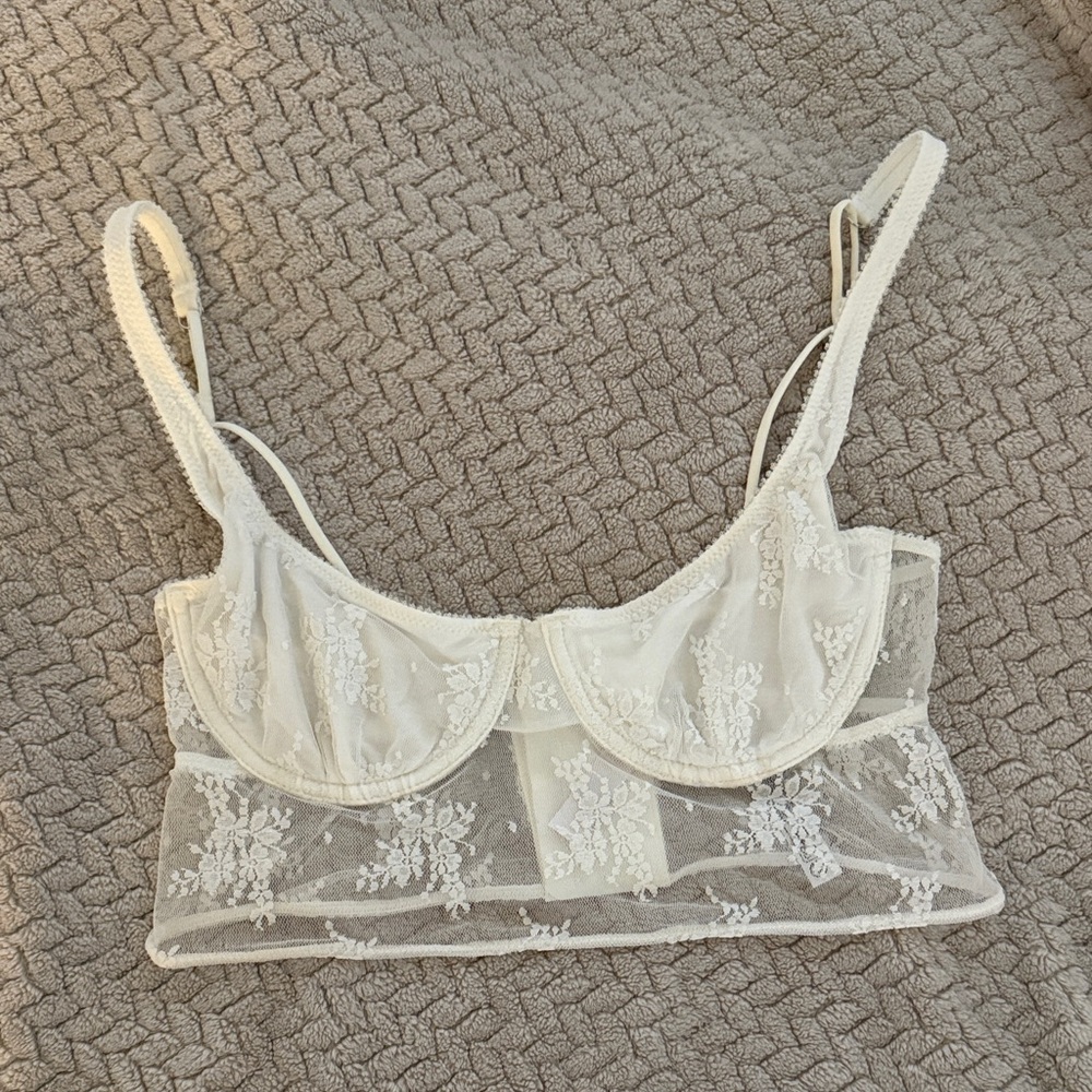 White Lace Urban Outfitters Bralette